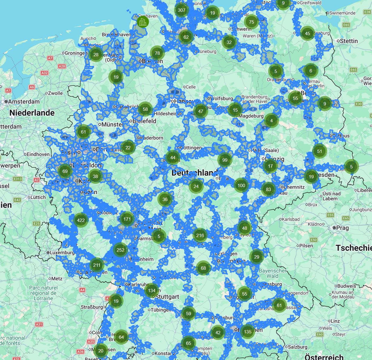 Standortanalyse-Tool für Logistik