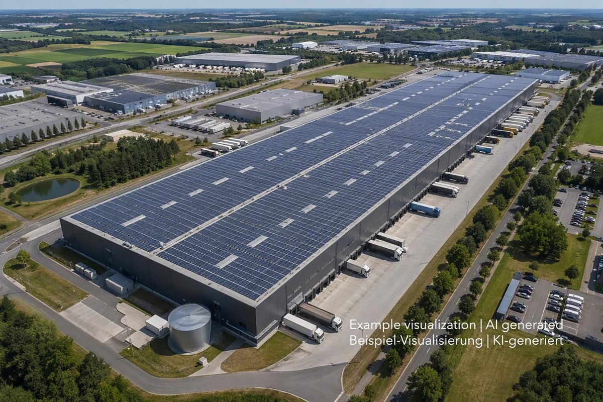 Große Logistikimmobilie zwischen Karlsruhe und Mannheim, Large warehouse between Karlsruhe and Mannheim