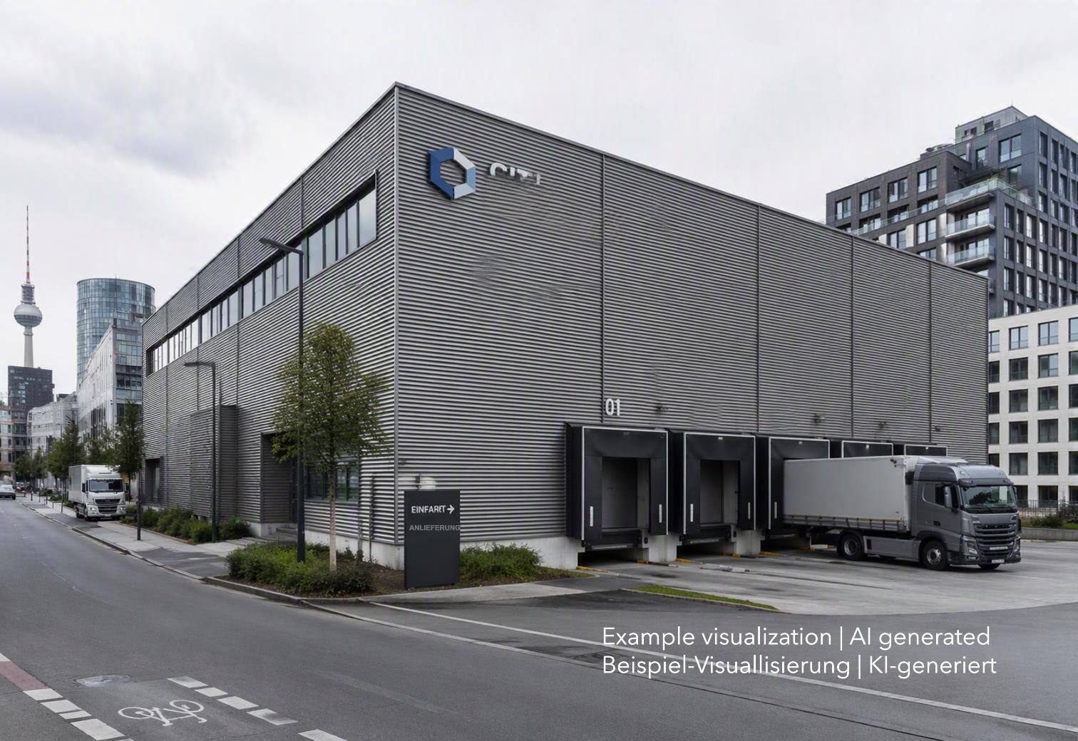 Lagerhalle in Berlin-Spandau, Warehouse in Berlin-Spandau