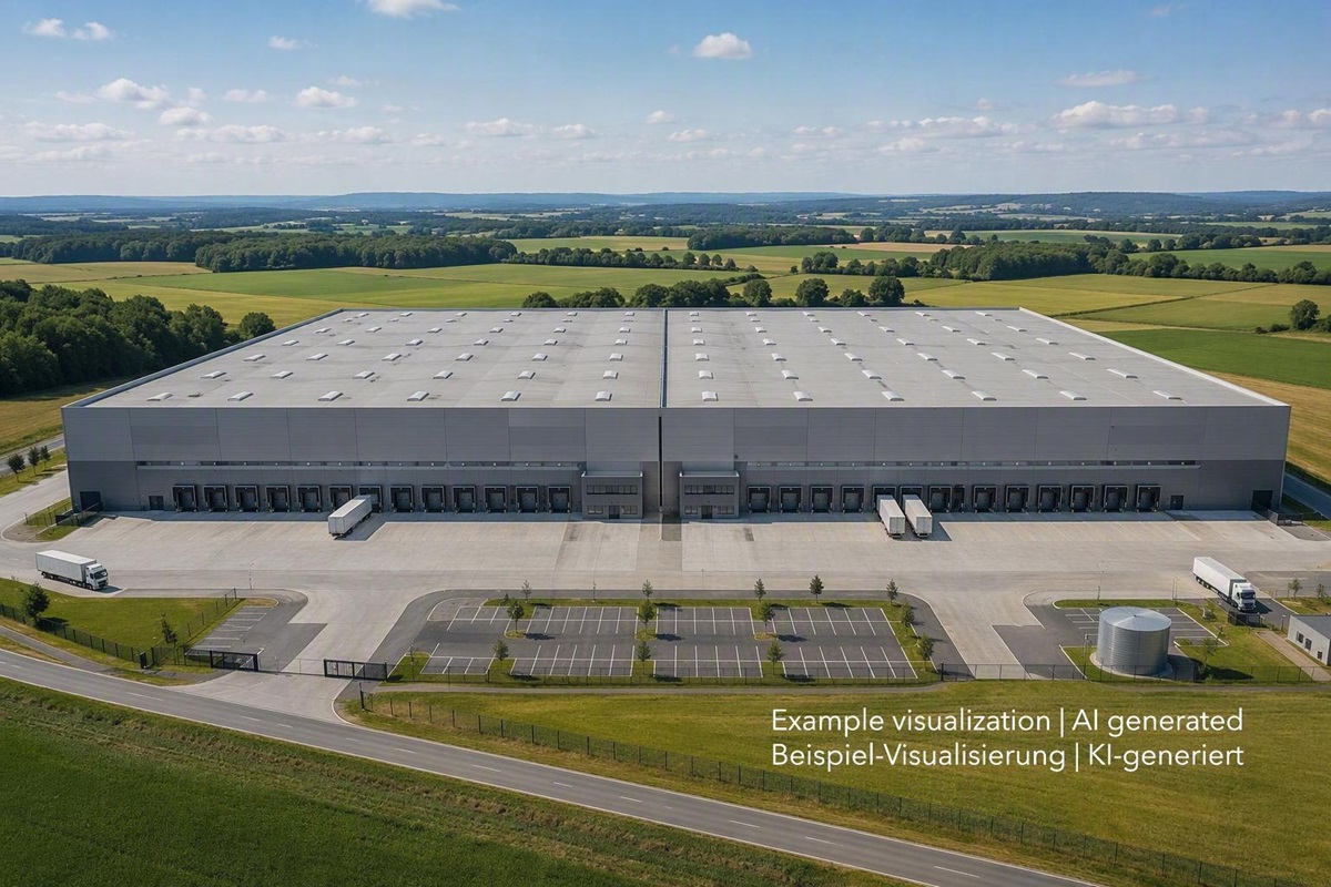 Logistikimmobilie südöstlich von Kassel, Warehouse south-east of Kassel