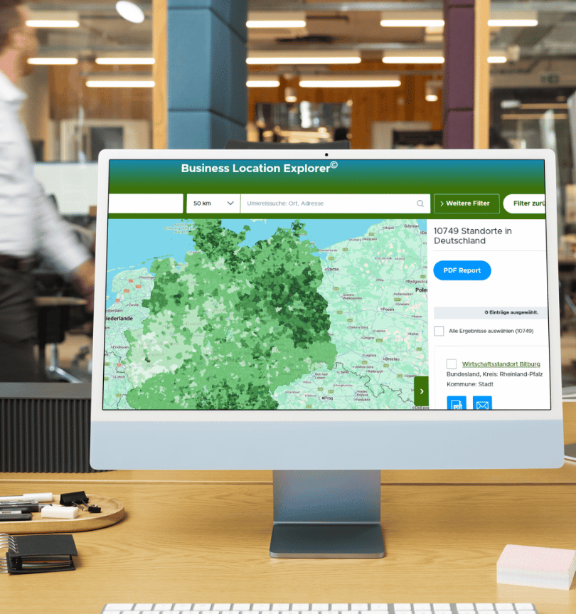 Standortanalyse-Tool Business Location Explorer Einzelhändler