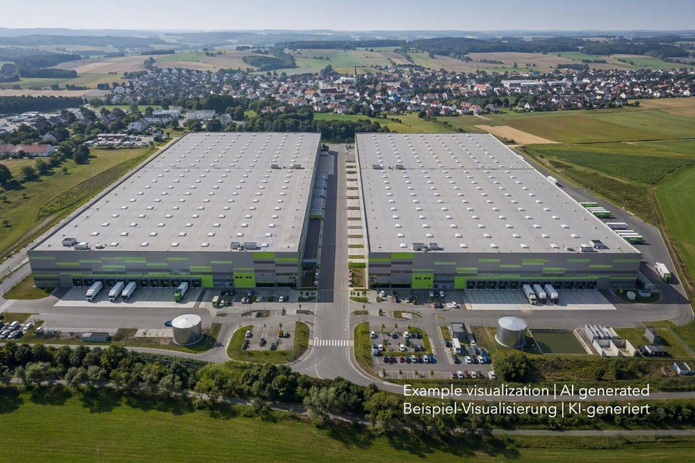 Logistikimmobilie bei Bad Hersfeld, Warehouse near Bad Hersfeld