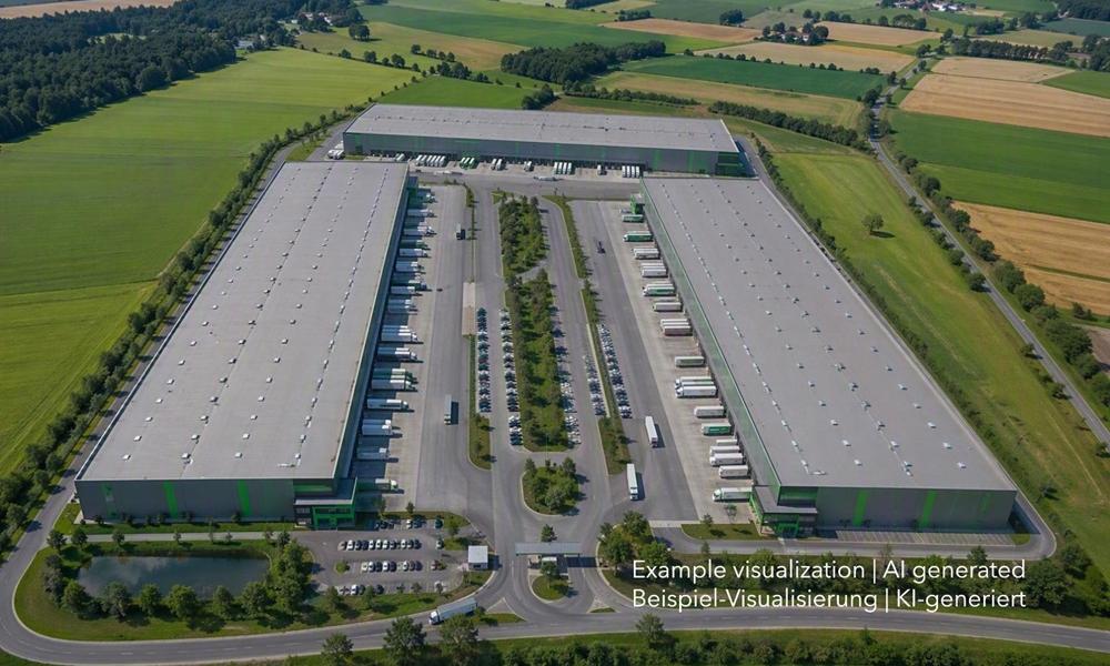 Logistikpark nördlilch von Berlin, Logistics park northern of Berlin