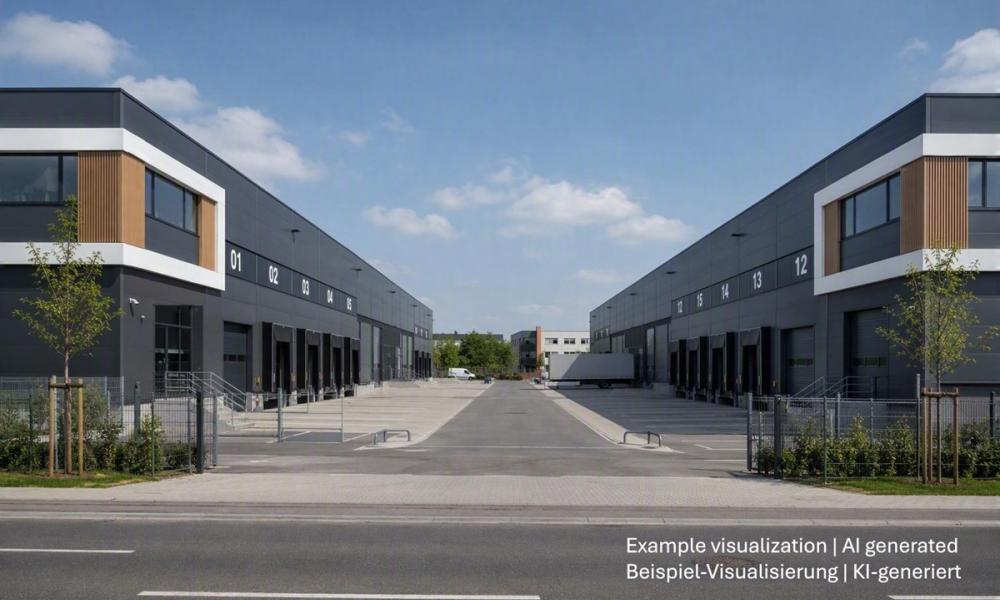 Lagerhalle in Düsseldorf Süd, Warehouse in Düsseldorf South