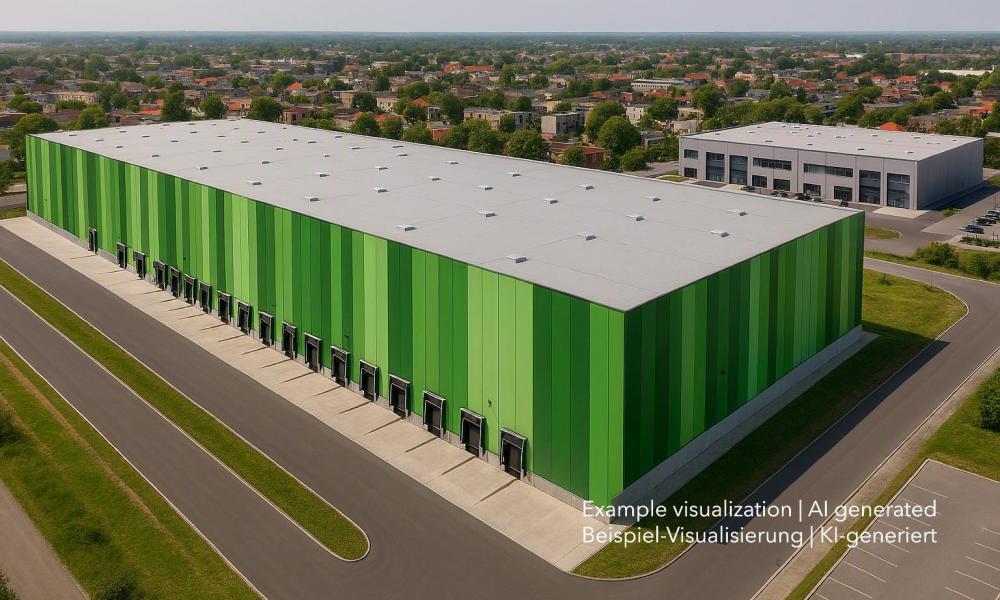 Logistikimmobilie in Leipzig, Warehouse in Leipzig center
