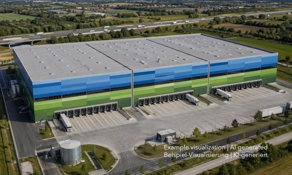 Logistikimmobilie zwischen Nürnberg und Bamberg, Warehouse between Nuremberg and Bamberg