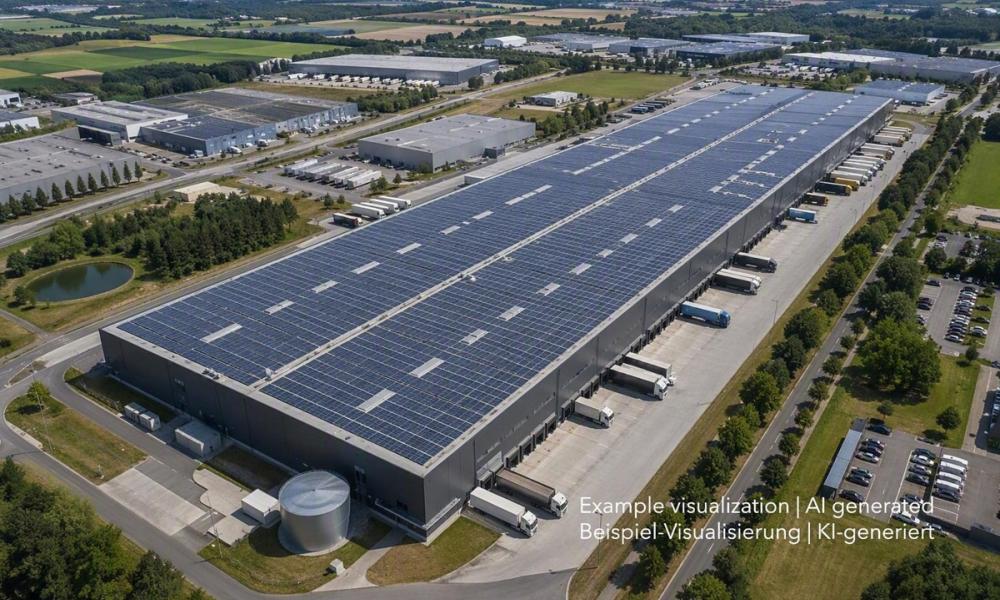 Große Logistikimmobilie zwischen Karlsruhe und Mannheim, Large warehouse between Karlsruhe and Mannheim