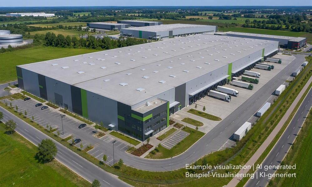 Logistikimmobilie westlich von Köln an der A4, Warehouse western of Cologne