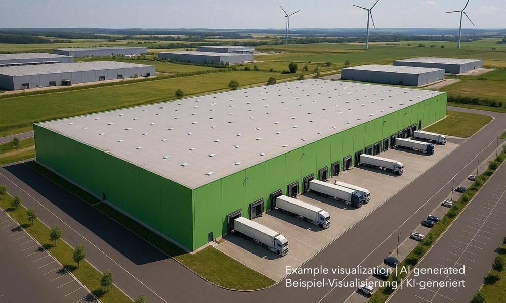 Logistikimmobilie bei Bad Hersfeld, Warehouse near Bad Hersfeld