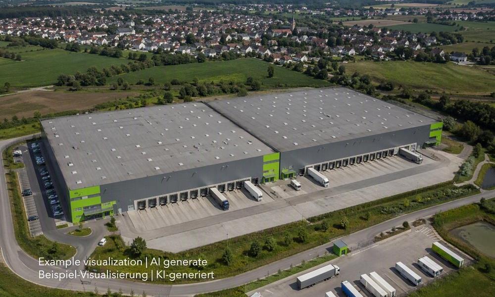 Logistikimmobilie zwischen Osnabrück und Bielefeld, Warehouse between Osnabrück und Bielefeld
