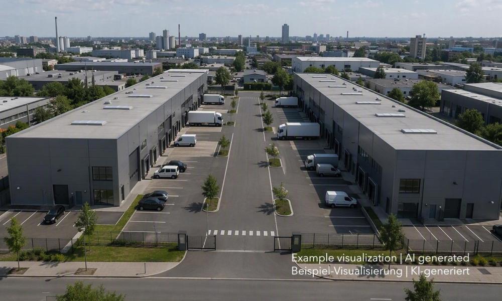 Logistikflächen in Neuss, Warehouse and logistics space in Neuss