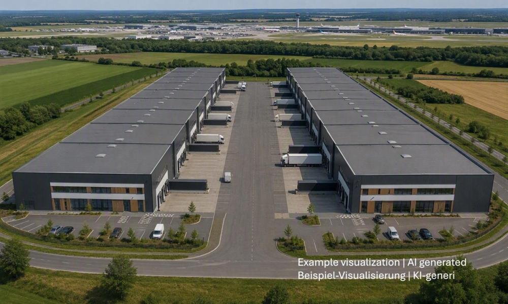 Lagerhallen nahe Flughafen Berlin BER, Warehouse space near Berlin airport