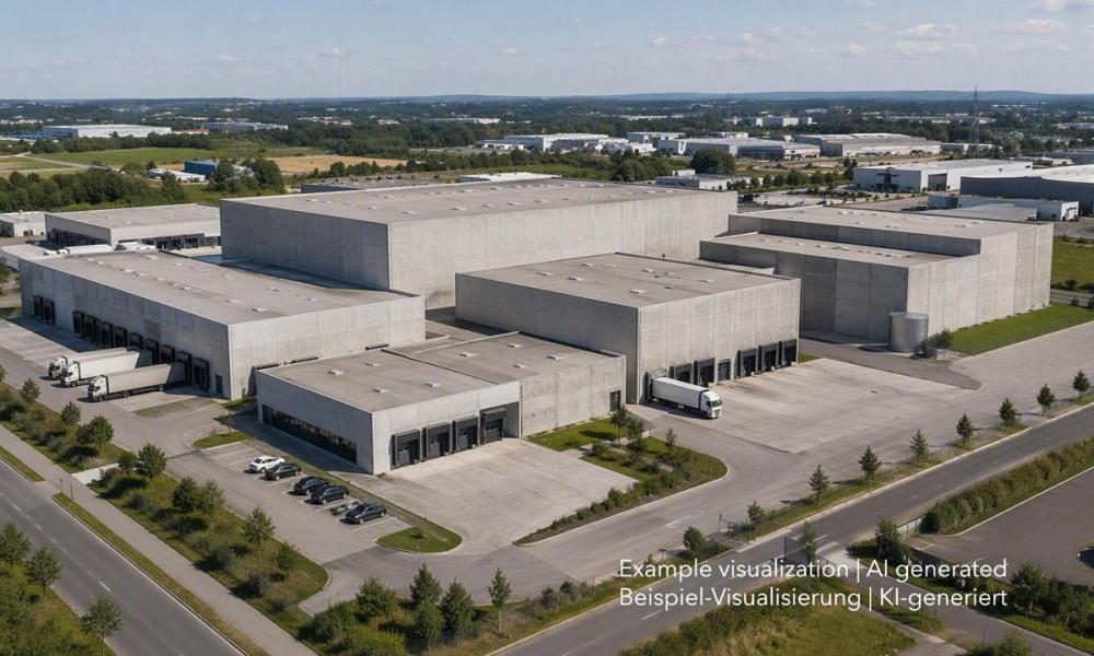 Logistikimmobile südlich von Siegen, Warehouse park southern of Siegen