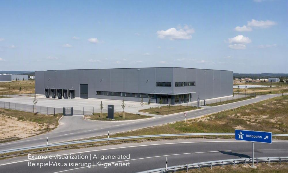 Logistik- und Produktionsfläche an der A81 Richtung Stuttgart, Production and logistics hall southern of Stuttgart