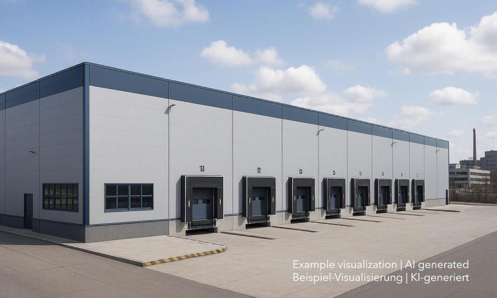 Logistikimmobilie im Osten Berlins, warehouse in Berlin East
