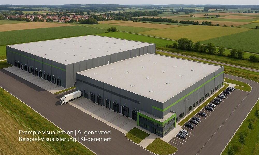 Logistikfläche zwischen Bremerhaven und Bremen, Warehouse between Bremerhaven and Bremen