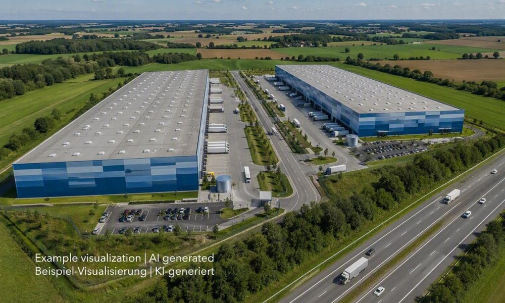 Logistikzentrum zwischen Leipzig und Dresden, Warehouse between Leipzig and Dresden