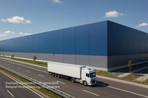 Große Logistikimmobilie bei Magdeburg, Large warehouse near Magdeburg
