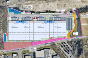 Logistikpark südlich von Dortmund