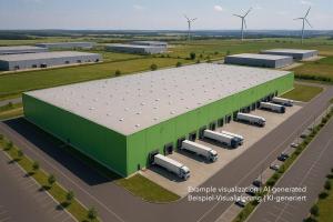 Logistikimmobilie bei Bad Hersfeld, Warehouse near Bad Hersfeld