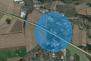 Logistikpark westlich von Magdeburg