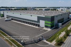 Logistikzentrum im Süden von Nürnberg, Warehouse center in Nuremberg South