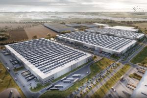 Warehouse and logistics park near Leipzig airport