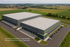 Logistikfläche zwischen Bremerhaven und Bremen, Warehouse between Bremerhaven and Bremen