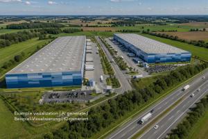 Logistikzentrum zwischen Leipzig und Dresden, Warehouse between Leipzig and Dresden