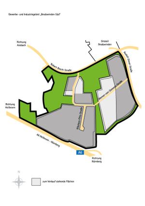 Gewerbegebiet, Industriegebiet: Brodswinden-Süd (Commercial industrial area)