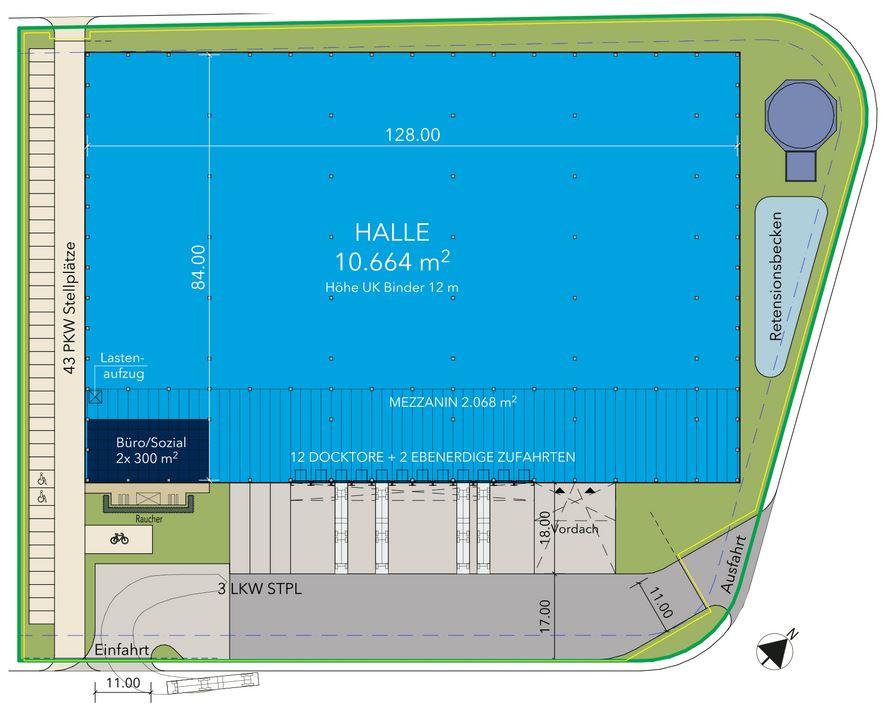 Logistics center near Ingolstadt Germany Floorplan