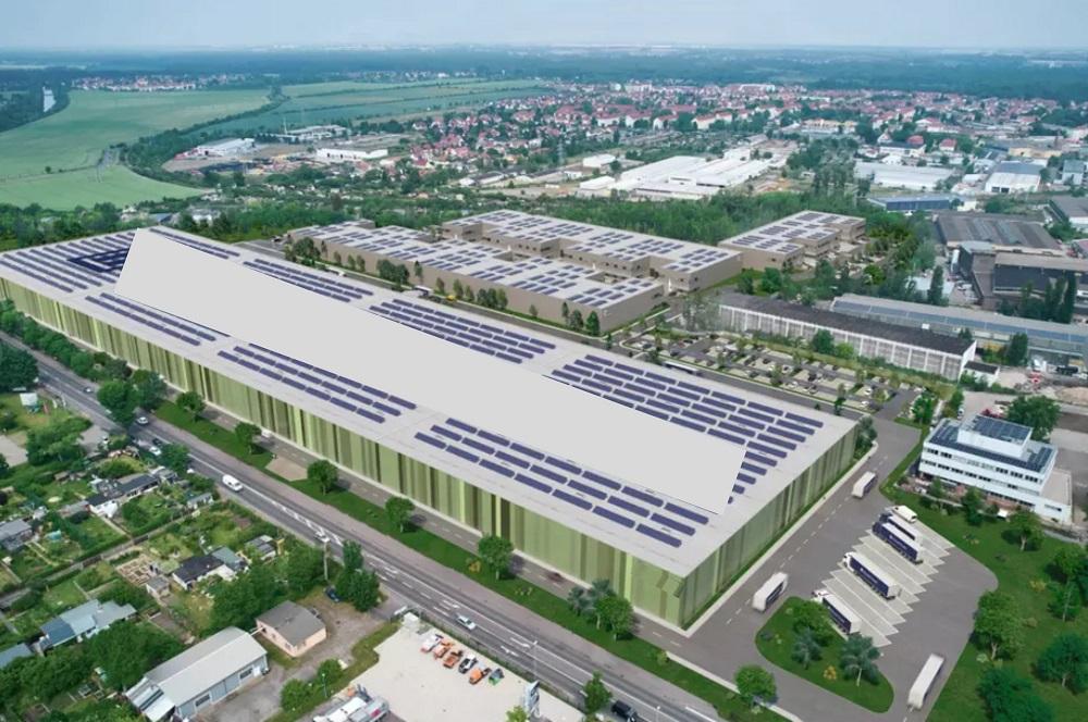 Logistics park and warehouse in Leipzig center