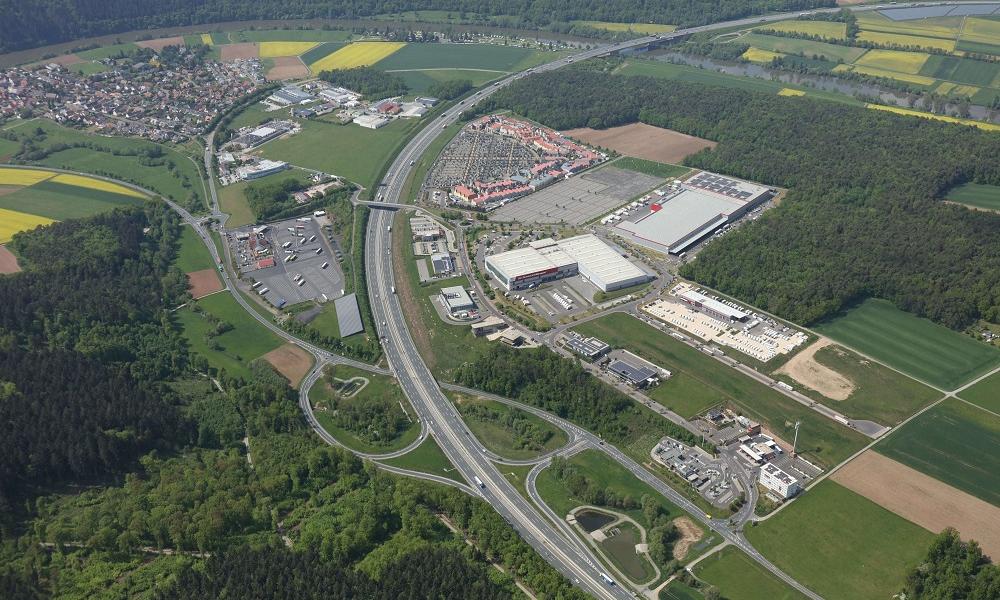 Gewerbegebiet, Industriegebiet: Plangebiet Almosenberg in Wertheim Bettingen/Dertingen (Commercial industrial area)