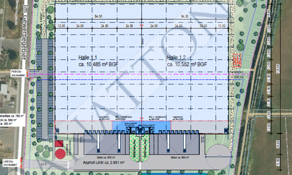 Lagerhalle in Bad Hersfeld_Lageplan