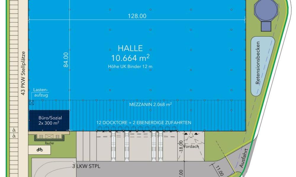 Logistics center near Ingolstadt Germany Floorplan