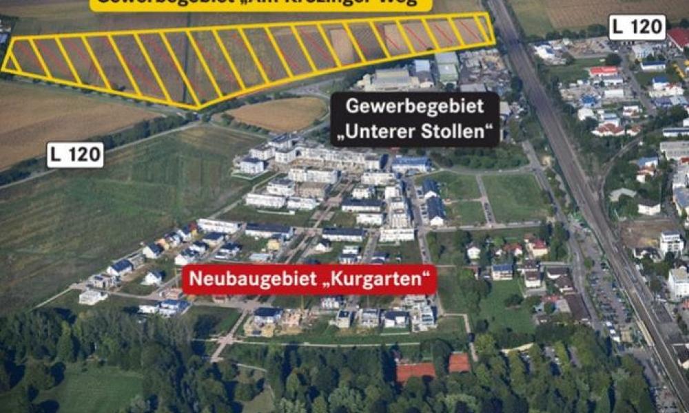 Gewerbegebiet, Industriegebiet: Am Krozinger Weg (Commercial industrial area)