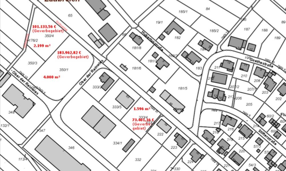 Gewerbegebiet, Industriegebiet: Gewerbegebiet Katzenfurt Ober der Reinwies (Commercial industrial area)