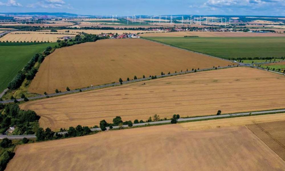 Gewerbegebiet, Industriegebiet: Industriegebiet an der A 38 / B180 (Commercial industrial area)