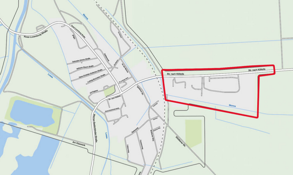 Gewerbegebiet, Industriegebiet: Gewerbegebiet Leubingen (Commercial industrial area)