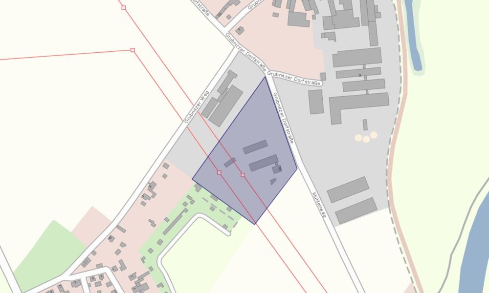 Gewerbegebiet, Industriegebiet: Misch- und Gewerbegebiet Grubnitz (Commercial industrial area)