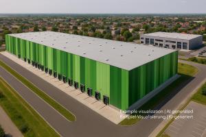 Logistikimmobilie in Leipzig, Warehouse in Leipzig center