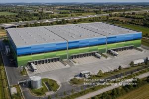 Logistikimmobilie zwischen Nürnberg und Bamberg, Warehouse between Nuremberg and Bamberg