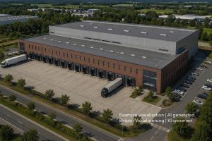 Logistikhalle an der A6 bei Ansbach, Logistics space at A6 near Ansbach