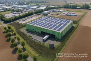 Logistikimmobilie südlich von Mainz, Warehouse southern of Mainz