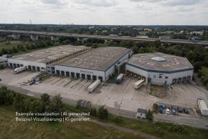 Logistikzentrum zwischen Frankfurt und Düsseldorf, Logistics park and warehouse space between Frankfurt and Düsseldorf