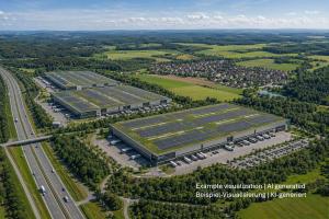 Logistikimmobilie nordwestlich von Dortmund, Warehouse northestern of Dortmund