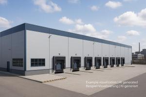 Logistikimmobilie im Hamburger Norden, Warehouse in northern Hamburg