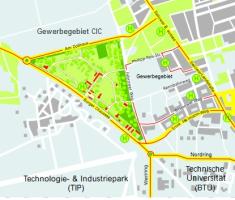 Gewerbegebiet, Industriegebiet: Gewerbegebiete in Cottbus (Commercial industrial area)